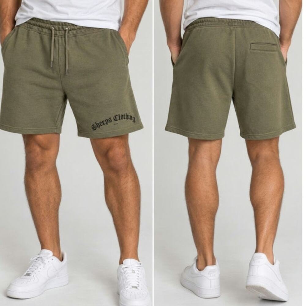 Sheeps clothing khaki green shorts